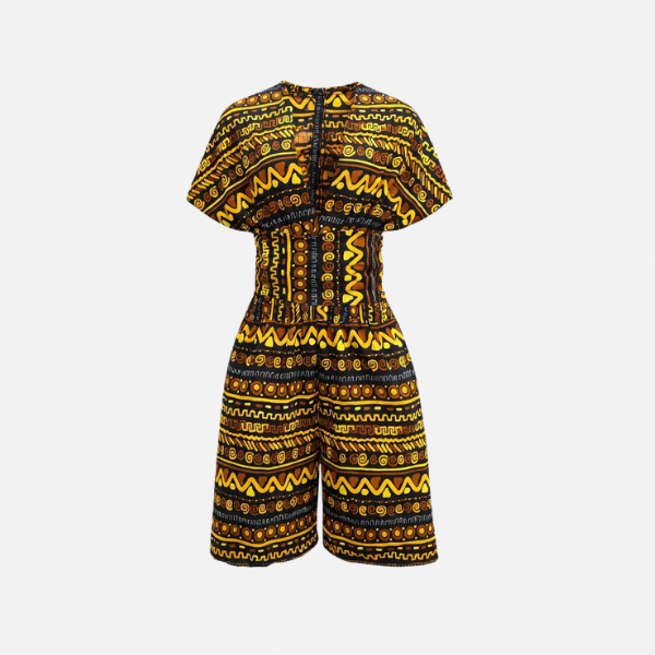 Ukweli African Print Romper - Vibrant & Stylish One-Piece Outfit