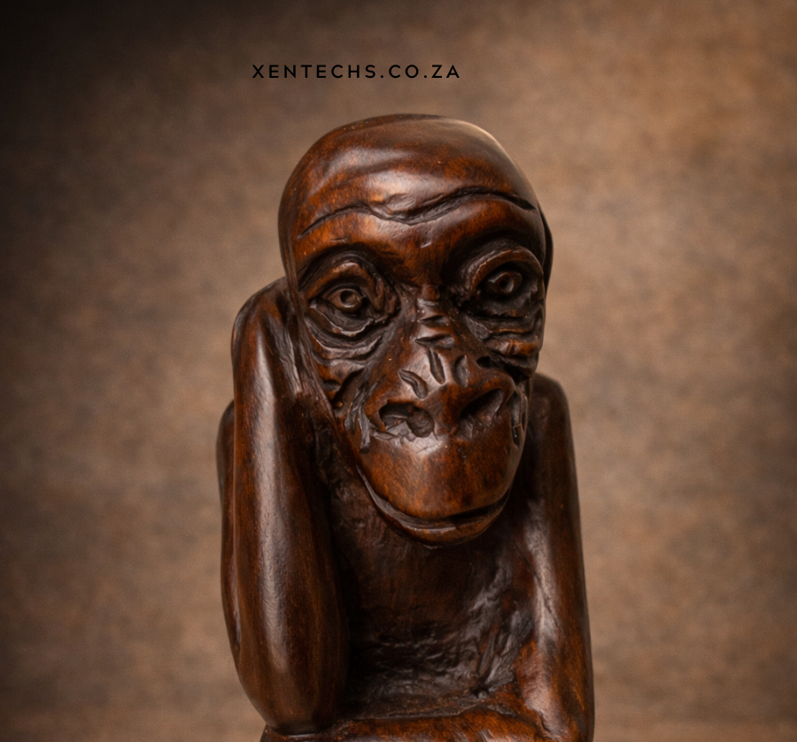 Silent Contemplation – Hand-Carved Human Figure Sculpture